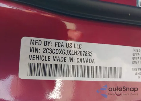 2020 Dodge Charger Scat Pack Rwd from USA, damaged, VIN 2C3CDXGJXLH207833